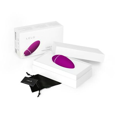 Лиловый тренажёр интимных мышц Luna Smart Bead Cerise с сенсорными датчиками 